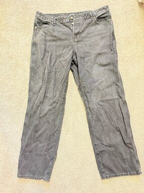 Express relaxed straight jeans size 16 long